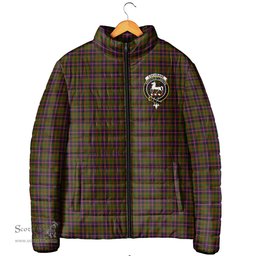 Scottish Cochrane Modern Clan Crest Tartan Padded Jacket with Family Crest - Tartan Plaid Jacket ScotsTee Shop - Tartan Plaid - scotstee.com