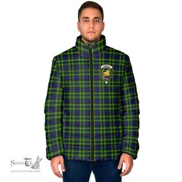 Scottish Campbell of Breadalbane Modern Clan Crest Tartan Padded Jacket with Family Crest - Tartan Plaid Jacket ScotsTee Shop - Tartan Plaid - scotstee.com