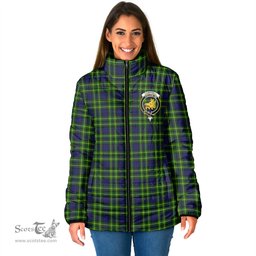 Scottish Campbell of Breadalbane Modern Clan Crest Tartan Padded Jacket with Family Crest - Tartan Plaid Jacket ScotsTee Shop - Tartan Plaid - scotstee.com