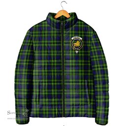 Scottish Campbell of Breadalbane Modern Clan Crest Tartan Padded Jacket with Family Crest - Tartan Plaid Jacket ScotsTee Shop - Tartan Plaid - scotstee.com