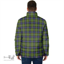 Scottish Ferguson Modern Clan Crest Tartan Padded Jacket with Family Crest - Tartan Plaid Jacket ScotsTee Shop - Tartan Plaid - scotstee.com