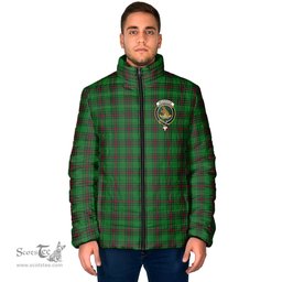 Scottish Beveridge Clan Crest Tartan Padded Jacket with Family Crest - Tartan Plaid Jacket ScotsTee Shop - Tartan Plaid - scotstee.com