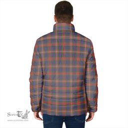 Scottish Fraser Hunting Modern Clan Crest Tartan Padded Jacket with Family Crest - Tartan Plaid Jacket ScotsTee Shop - Tartan Plaid - scotstee.com
