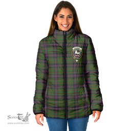 Scottish Cochrane Clan Crest Tartan Padded Jacket with Family Crest - Tartan Plaid Jacket ScotsTee Shop - Tartan Plaid - scotstee.com