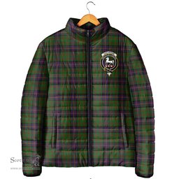 Scottish Cochrane Clan Crest Tartan Padded Jacket with Family Crest - Tartan Plaid Jacket ScotsTee Shop - Tartan Plaid - scotstee.com