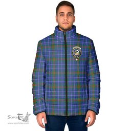 Scottish Edmonstone Clan Crest Tartan Padded Jacket with Family Crest - Tartan Plaid Jacket ScotsTee Shop - Tartan Plaid - scotstee.com