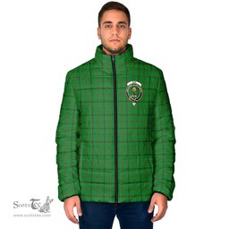 Scottish Don Clan Crest Tartan Padded Jacket with Family Crest - Tartan Plaid Jacket ScotsTee Shop - Tartan Plaid - scotstee.com