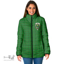 Scottish Don Clan Crest Tartan Padded Jacket with Family Crest - Tartan Plaid Jacket ScotsTee Shop - Tartan Plaid - scotstee.com