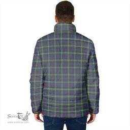 Scottish Campbell Argyll Modern Clan Crest Tartan Padded Jacket with Family Crest - Tartan Plaid Jacket ScotsTee Shop - Tartan Plaid - scotstee.com