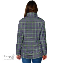 Scottish Campbell Argyll Modern Clan Crest Tartan Padded Jacket with Family Crest - Tartan Plaid Jacket ScotsTee Shop - Tartan Plaid - scotstee.com