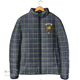 Scottish Campbell Argyll Modern Clan Crest Tartan Padded Jacket with Family Crest - Tartan Plaid Jacket ScotsTee Shop - Tartan Plaid - scotstee.com