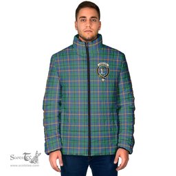 Scottish Carmichael Ancient Clan Crest Tartan Padded Jacket with Family Crest - Tartan Plaid Jacket ScotsTee Shop - Tartan Plaid - scotstee.com