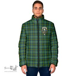 Scottish Cranstoun Clan Crest Tartan Padded Jacket with Family Crest - Tartan Plaid Jacket ScotsTee Shop - Tartan Plaid - scotstee.com