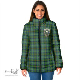 Scottish Cranstoun Clan Crest Tartan Padded Jacket with Family Crest - Tartan Plaid Jacket ScotsTee Shop - Tartan Plaid - scotstee.com