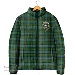 Scottish Cranstoun Clan Crest Tartan Padded Jacket with Family Crest - Tartan Plaid Jacket ScotsTee Shop - Tartan Plaid - scotstee.com