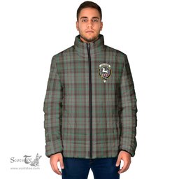 Scottish Cochrane Hunting Clan Crest Tartan Padded Jacket with Family Crest - Tartan Plaid Jacket ScotsTee Shop - Tartan Plaid - scotstee.com