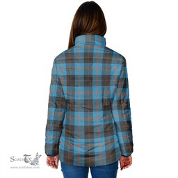 Scottish Garden Clan Crest Tartan Padded Jacket with Family Crest - Tartan Plaid Jacket ScotsTee Shop - Tartan Plaid - scotstee.com