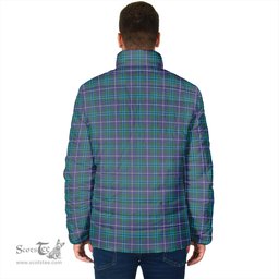 Scottish Douglas Modern Clan Crest Tartan Padded Jacket with Family Crest - Tartan Plaid Jacket ScotsTee Shop - Tartan Plaid - scotstee.com