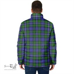 Scottish Donnachaidh Clan Crest Tartan Padded Jacket with Family Crest - Tartan Plaid Jacket ScotsTee Shop - Tartan Plaid - scotstee.com
