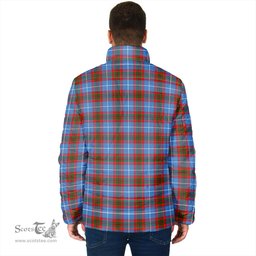 Scottish Crichton Clan Crest Tartan Padded Jacket with Family Crest - Tartan Plaid Jacket ScotsTee Shop - Tartan Plaid - scotstee.com