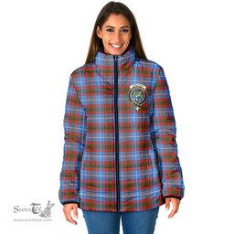 Scottish Crichton Clan Crest Tartan Padded Jacket with Family Crest - Tartan Plaid Jacket ScotsTee Shop - Tartan Plaid - scotstee.com