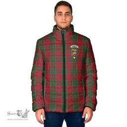 Scottish Drummond Clan Crest Tartan Padded Jacket with Family Crest - Tartan Plaid Jacket ScotsTee Shop - Tartan Plaid - scotstee.com