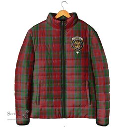 Scottish Drummond Clan Crest Tartan Padded Jacket with Family Crest - Tartan Plaid Jacket ScotsTee Shop - Tartan Plaid - scotstee.com