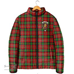 Scottish Fullerton Clan Crest Tartan Padded Jacket with Family Crest - Tartan Plaid Jacket ScotsTee Shop - Tartan Plaid - scotstee.com