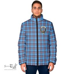 Scottish Elliot Ancient Clan Crest Tartan Padded Jacket with Family Crest - Tartan Plaid Jacket ScotsTee Shop - Tartan Plaid - scotstee.com
