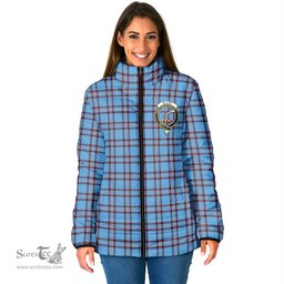 Scottish Elliot Ancient Clan Crest Tartan Padded Jacket with Family Crest - Tartan Plaid Jacket ScotsTee Shop - Tartan Plaid - scotstee.com