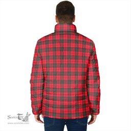 Scottish Drummond Modern Clan Crest Tartan Padded Jacket with Family Crest - Tartan Plaid Jacket ScotsTee Shop - Tartan Plaid - scotstee.com