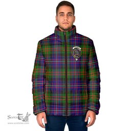 Scottish Chalmers Modern Clan Crest Tartan Padded Jacket with Family Crest - Tartan Plaid Jacket ScotsTee Shop - Tartan Plaid - scotstee.com