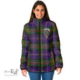 Scottish Chalmers Modern Clan Crest Tartan Padded Jacket with Family Crest - Tartan Plaid Jacket ScotsTee Shop - Tartan Plaid - scotstee.com