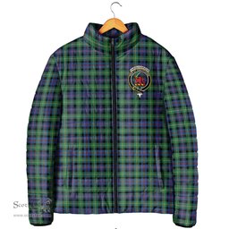 Scottish Farquharson Ancient Clan Crest Tartan Padded Jacket with Family Crest - Tartan Plaid Jacket ScotsTee Shop - Tartan Plaid - scotstee.com