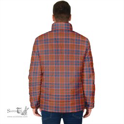 Scottish Cameron of Lochiel Ancient Clan Crest Tartan Padded Jacket with Family Crest - Tartan Plaid Jacket ScotsTee Shop - Tartan Plaid - scotstee.com