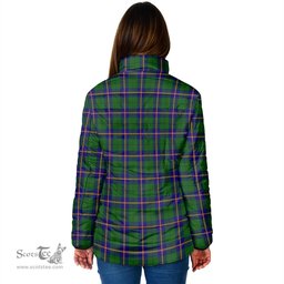 Scottish Carmichael Modern Clan Crest Tartan Padded Jacket with Family Crest - Tartan Plaid Jacket ScotsTee Shop - Tartan Plaid - scotstee.com
