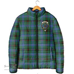 Scottish Davidson Ancient Clan Crest Tartan Padded Jacket with Family Crest - Tartan Plaid Jacket ScotsTee Shop - Tartan Plaid - scotstee.com