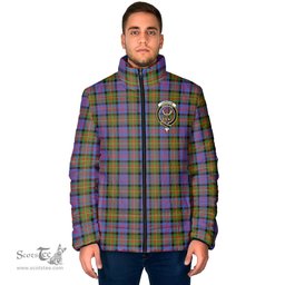 Scottish Carnegie Ancient Clan Crest Tartan Padded Jacket with Family Crest - Tartan Plaid Jacket ScotsTee Shop - Tartan Plaid - scotstee.com