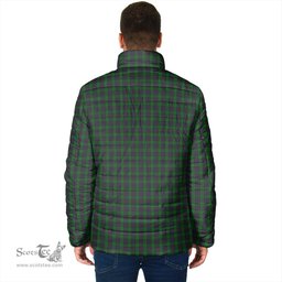 Scottish Elphinstone Clan Crest Tartan Padded Jacket with Family Crest - Tartan Plaid Jacket ScotsTee Shop - Tartan Plaid - scotstee.com
