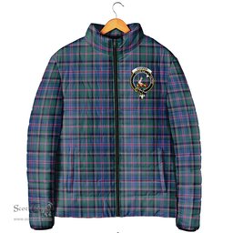 Scottish Cooper Clan Crest Tartan Padded Jacket with Family Crest - Tartan Plaid Jacket ScotsTee Shop - Tartan Plaid - scotstee.com