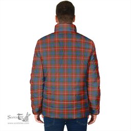 Scottish Fraser Ancient Clan Crest Tartan Padded Jacket with Family Crest - Tartan Plaid Jacket ScotsTee Shop - Tartan Plaid - scotstee.com