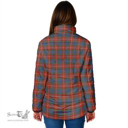 Scottish Fraser Ancient Clan Crest Tartan Padded Jacket with Family Crest - Tartan Plaid Jacket ScotsTee Shop - Tartan Plaid - scotstee.com