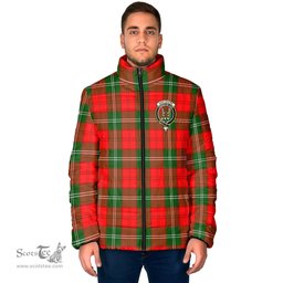 Scottish Gartshore Clan Crest Tartan Padded Jacket with Family Crest - Tartan Plaid Jacket ScotsTee Shop - Tartan Plaid - scotstee.com