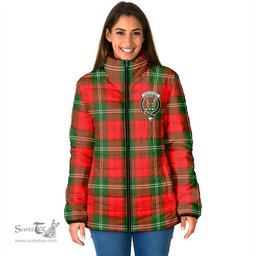 Scottish Gartshore Clan Crest Tartan Padded Jacket with Family Crest - Tartan Plaid Jacket ScotsTee Shop - Tartan Plaid - scotstee.com