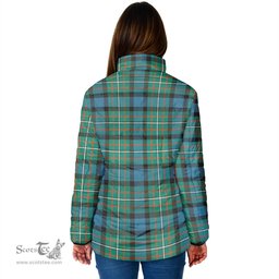 Scottish Ferguson Ancient Clan Crest Tartan Padded Jacket with Family Crest - Tartan Plaid Jacket ScotsTee Shop - Tartan Plaid - scotstee.com