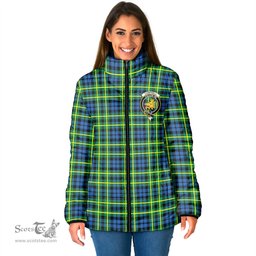 Scottish Campbell of Breadalbane Ancient Clan Crest Tartan Padded Jacket with Family Crest - Tartan Plaid Jacket ScotsTee Shop - Tartan Plaid - scotstee.com