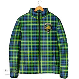 Scottish Campbell of Breadalbane Ancient Clan Crest Tartan Padded Jacket with Family Crest - Tartan Plaid Jacket ScotsTee Shop - Tartan Plaid - scotstee.com
