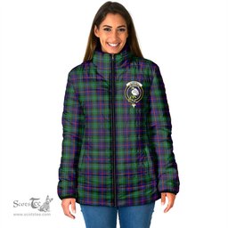 Scottish Campbell of Cawdor Modern Clan Crest Tartan Padded Jacket with Family Crest - Tartan Plaid Jacket ScotsTee Shop - Tartan Plaid - scotstee.com