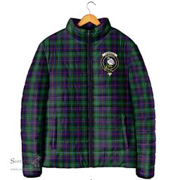 Scottish Campbell of Cawdor Modern Clan Crest Tartan Padded Jacket with Family Crest - Tartan Plaid Jacket ScotsTee Shop - Tartan Plaid - scotstee.com