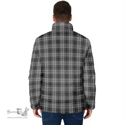 Scottish Douglas Grey Clan Crest Tartan Padded Jacket with Family Crest - Tartan Plaid Jacket ScotsTee Shop - Tartan Plaid - scotstee.com